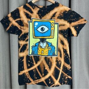 Ayylien Custom reverse tie dye Graphic Tee